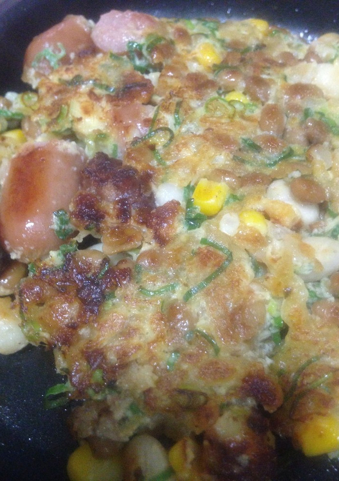 納豆の簡単☆お好み焼き-レシピのメイン写真