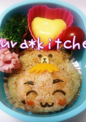 キャラ弁❈LINEブラウン被り物おにぎり-レシピのメイン写真