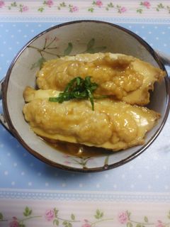 厚揚げの肉詰め-レシピのメイン写真