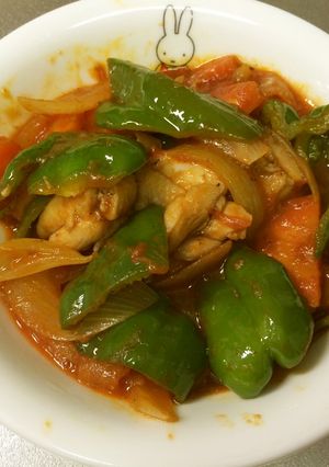 鶏肉のトマト缶煮込み-レシピのメイン写真