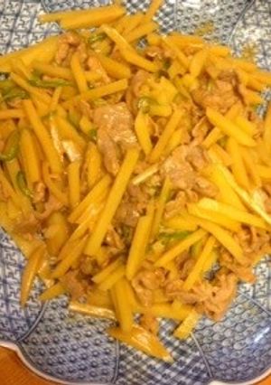 ジャガイモと豚肉のマヨ炒め-レシピのメイン写真