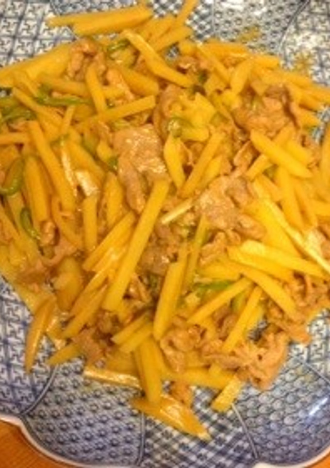 ジャガイモと豚肉のマヨ炒め-レシピのメイン写真