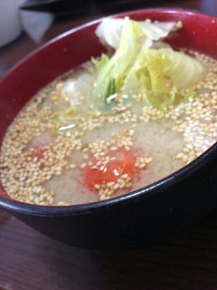 トマトとレタスの洋風味噌汁-レシピのメイン写真
