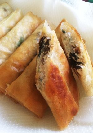 少ない油で!揚げ焼き春巻き-レシピのメイン写真