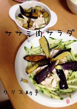 簡単＊ササミ肉サラダ-レシピのメイン写真