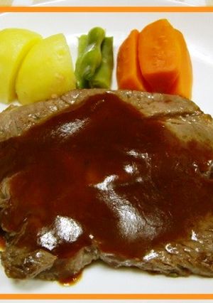 ★甘～いソースで＊牛肩ロースステーキ＊♪-レシピのメイン写真