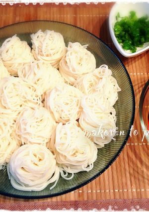 簡単！子供が食べやすい＊くるくる素麺-レシピのメイン写真