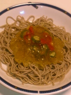 オクラとプチトマトの冷やしジュレ蕎麦-レシピのメイン写真