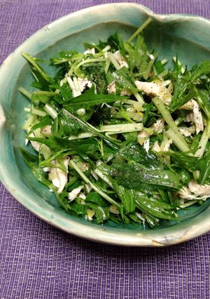 水菜と鶏ささみのサラダ-レシピのメイン写真