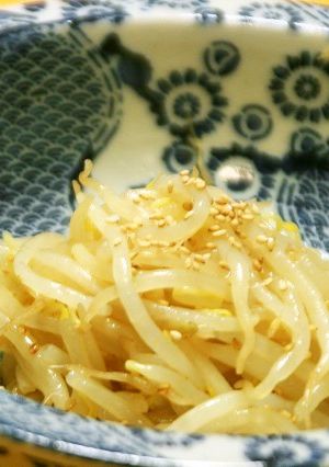 手を汚さず簡単で美味しいもやしのおひたし-レシピのメイン写真