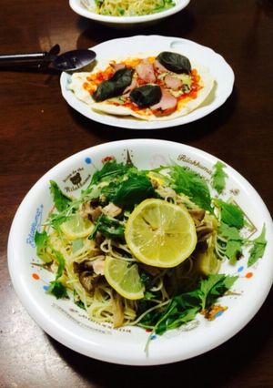 舞茸とツナの冷製レモンパスタ-レシピのメイン写真