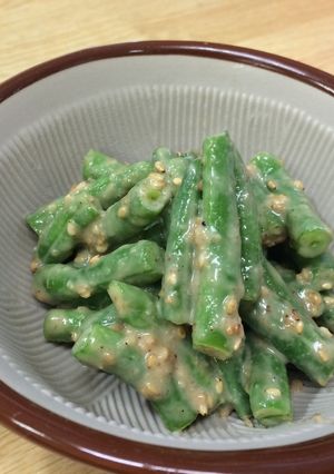 インゲン豆の胡麻和え-レシピのメイン写真