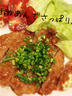 豚肉の竜田揚げ甘酢あんかけ-レシピのメイン写真