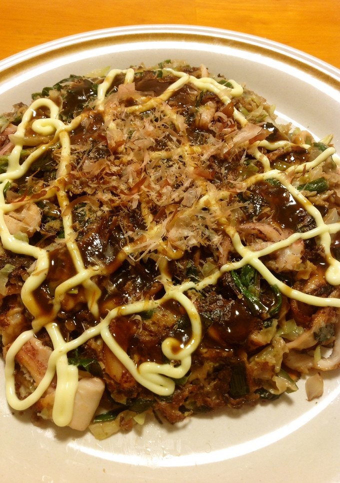 簡単！イカと野菜のお好み焼き-レシピのメイン写真