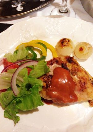 ハム＆チーズサンド♪ごちそうチキンソテー-レシピのメイン写真