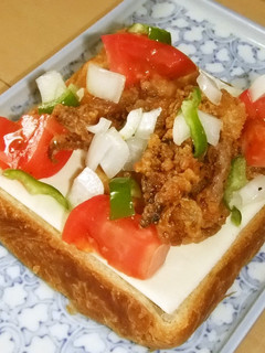 いか揚げと夏野菜のオープンサンド-レシピのメイン写真