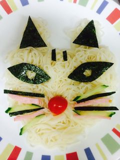 子供大喜び★アニマルフェイス素麺-レシピのメイン写真