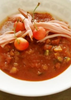 夏ランチお手軽に春雨で作る、サラダ涼麺♪-レシピのメイン写真