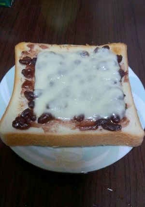 あんこチーズトースト-レシピのメイン写真