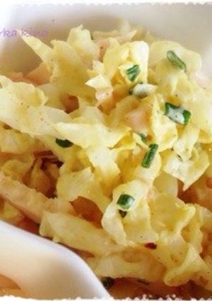 白菜とスモークチキンのカレー風味サラダ-レシピのメイン写真