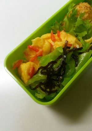 紅生姜の玉子焼き＆塩昆布キャベツ-レシピのメイン写真