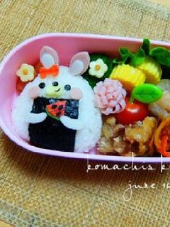 幼稚園 お弁当 キャラ弁♡うさぎ3-レシピのメイン写真