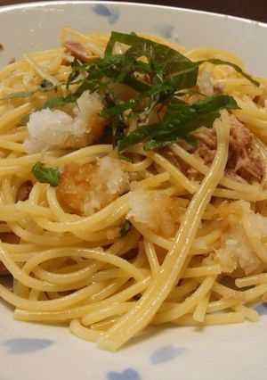 醤油だけ!ツナと大根のパスタ-レシピのメイン写真