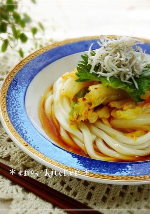暑い日に♪食べラーキャベツの冷やしうどん-レシピのメイン写真