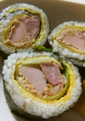 巻き寿司（ラップで簡単）-レシピのメイン写真