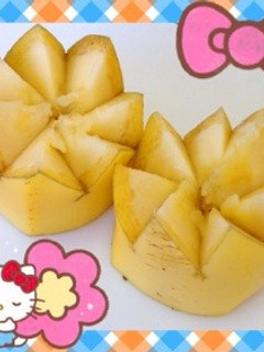 バナナの飾り切り…(o˘◡˘o)-レシピのメイン写真