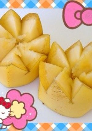 バナナの飾り切り…(o˘◡˘o)-レシピのメイン写真