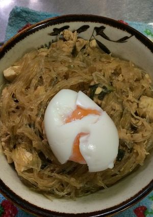 ☆すき焼き風春雨丼☆-レシピのメイン写真