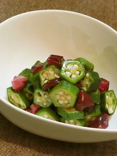 オクラと柴漬けの副菜-レシピのメイン写真