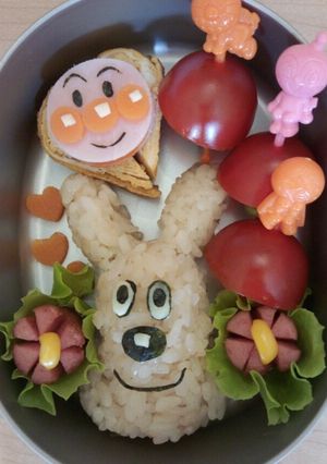キャラ弁　めいけんチーズとアンパンマン♬-レシピのメイン写真