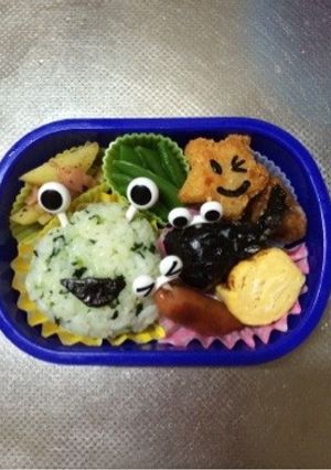 雨の日キャラ弁-レシピのメイン写真