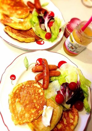 柔ふわ☆罪悪感少なめバナナパンケーキ-レシピのメイン写真