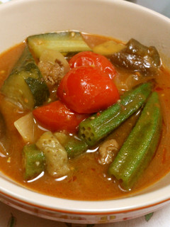 夏野菜中華カレー-レシピのメイン写真