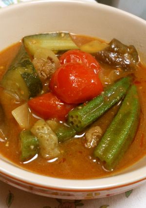 夏野菜中華カレー-レシピのメイン写真