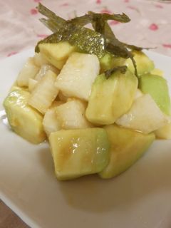 アボカドと長いものわさび醤油和え-レシピのメイン写真