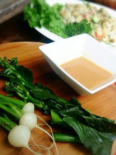 間引きカブのページ酢味噌ディップ-レシピのメイン写真