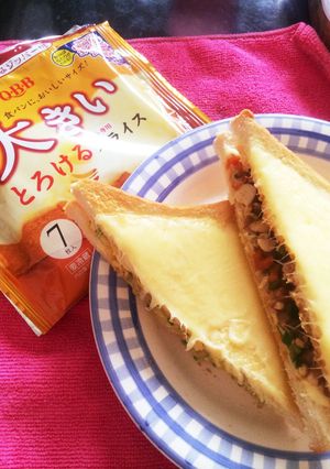 贅沢Wチーズホットサンド(タマゴ)-レシピのメイン写真