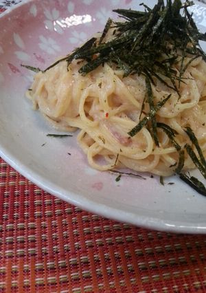 明太子ホワイトソース♡クリームパスタ♡-レシピのメイン写真