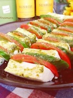 絹豆腐ときゅうりとトマトのサラダ-レシピのメイン写真