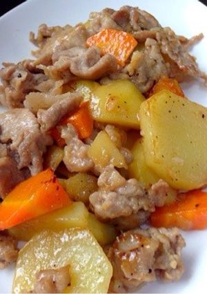 美味しい!豚肉の塩にんにく炒め-レシピのメイン写真