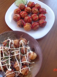 今日のお昼御飯はたこ焼き器で-レシピのメイン写真