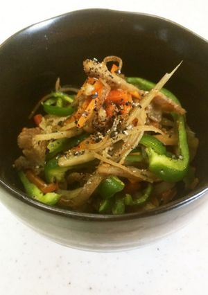 おかずになる！きんぴらごぼう 豚肉入り-レシピのメイン写真