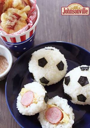 ジョンソンヴィルのサッカー天むす-レシピのメイン写真