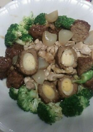 すぐ出きるブロッコリー肉団子-レシピのメイン写真