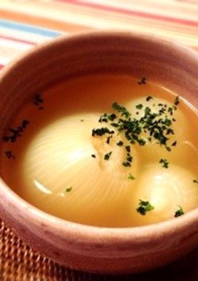 たまねぎの丸ごとほろほろスープ-レシピのメイン写真