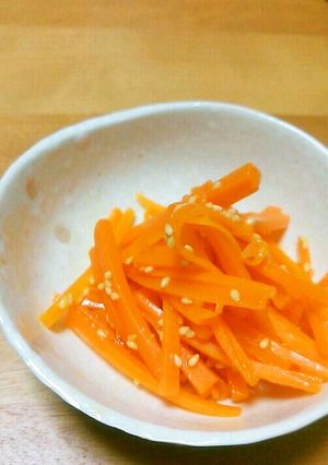 ニンジンナムル。ニンジン嫌いさんも！-レシピのメイン写真